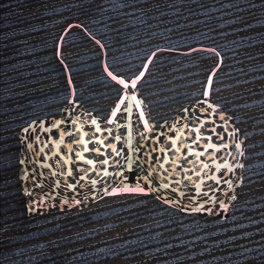 Victoria’s Secret Pink Cheetah Date PushUp Bra 32D